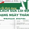 Cách sửa lỗi định dạng ngày tháng trong Excel: Bí quyết chuẩn 2026
