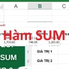 Cách sửa lỗi hàm SUM bằng 0 trong Google Sheet