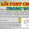 Cách sửa lỗi phông chữ khi tải về và những góc khuất ít ai ngờ