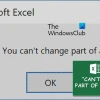 Excel Báo Lỗi 'You Cannot Change Part Of An Array' Cách Xử Lý Quyết Liệt
