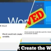 Khắc Phục Lỗi Word Could Not Create The Work File: Hướng Dẫn Chi Tiết 2026