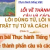 Sửa Lỗi Câu Tiếng Việt Thực Hành Bạn Cần Biết Ngay