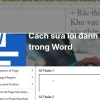 Sửa lỗi đánh số trang bị ngắt quãng: Thủ thuật hay hay chiêu trò?
