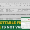 Sửa lỗi Pivot Table Field Name Invalid Nhanh Chóng