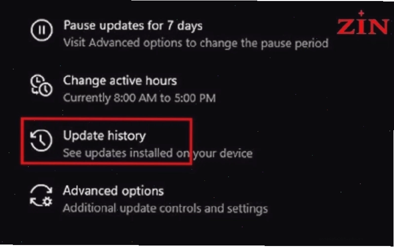 Biểu tượng Windows 10 và các tùy chọn sửa lỗi
