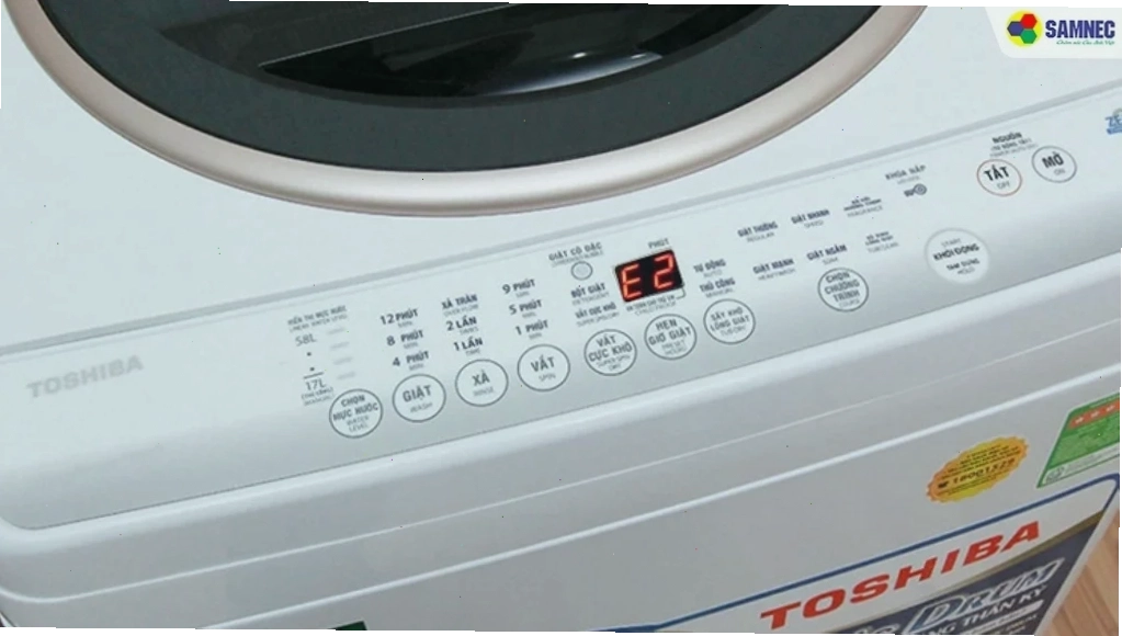 Bo mạch điều khiển máy giặt Toshiba bị lỗi E2