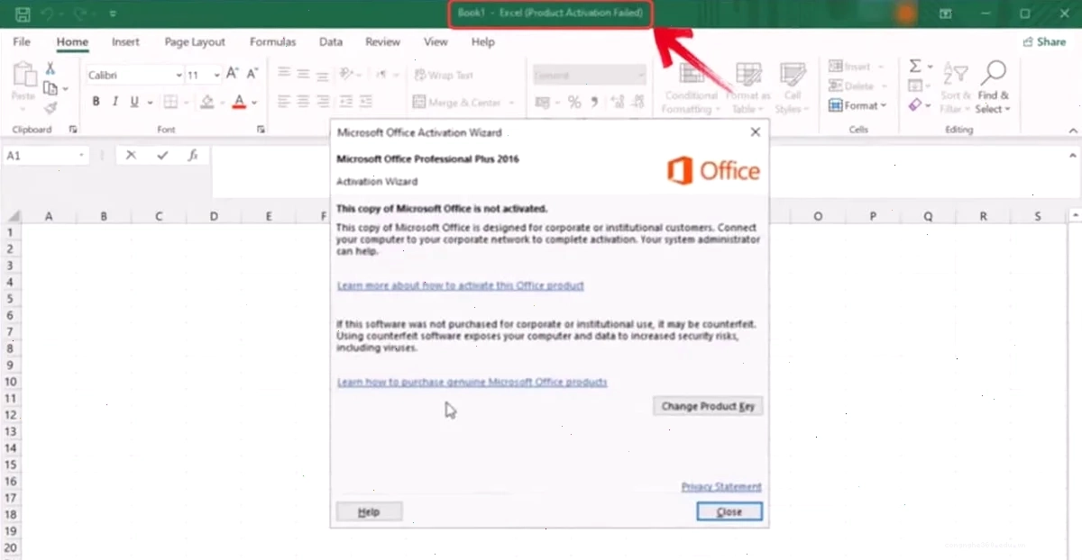 Các vấn đề kích hoạt phổ biến của Microsoft Excel
