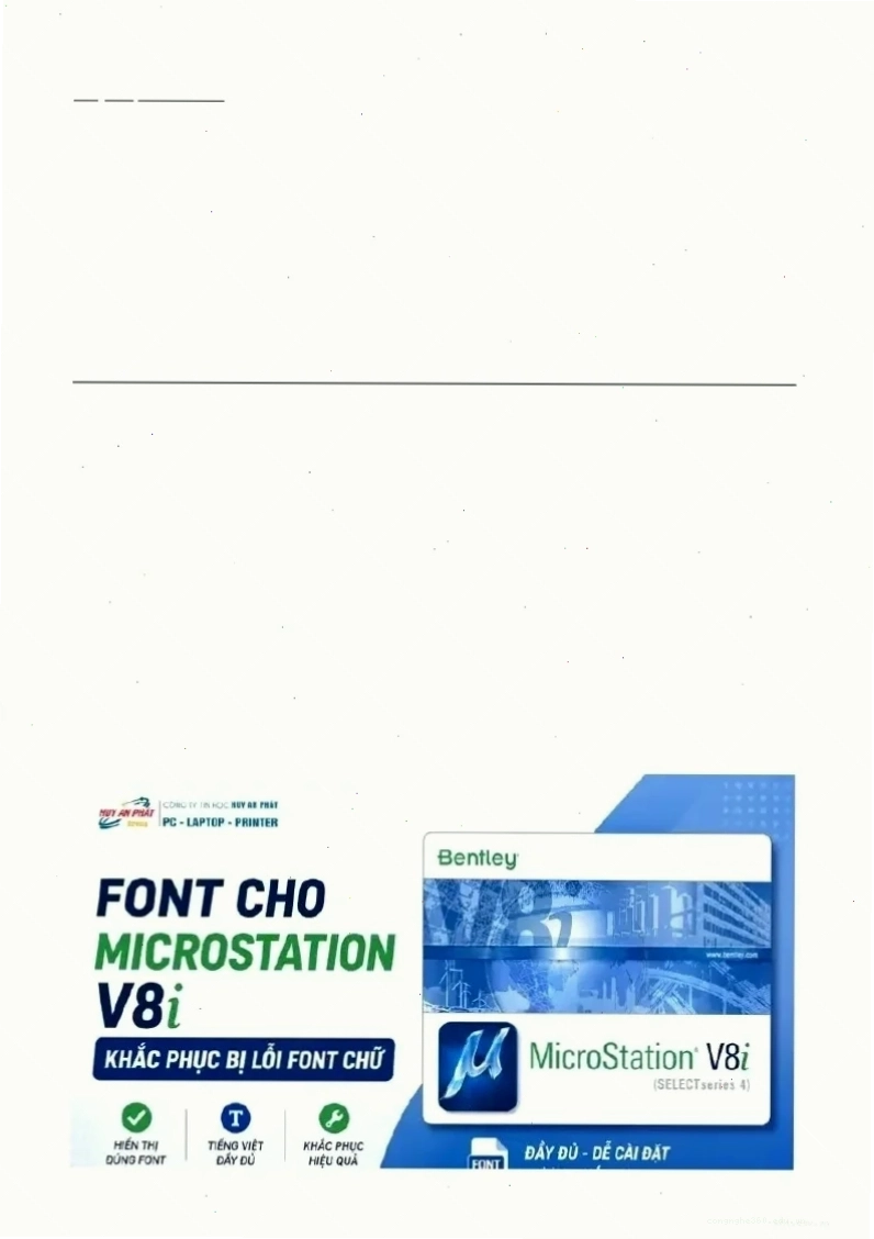 Cách sửa lỗi font chữ trong Microstation SE với Utiliti