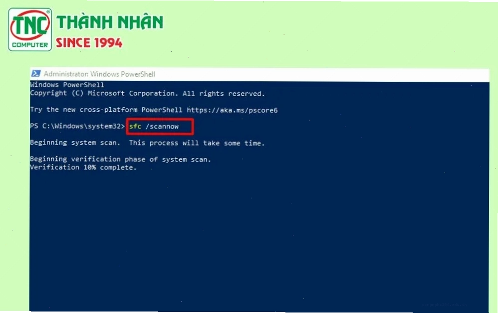 Cách sửa lỗi màn hình xanh win 10 bằng cmd