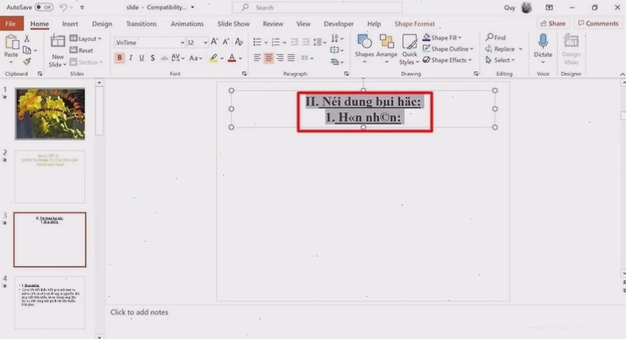 Cách sửa lỗi phông chữ ppt bằng chức năng Replace Fonts
