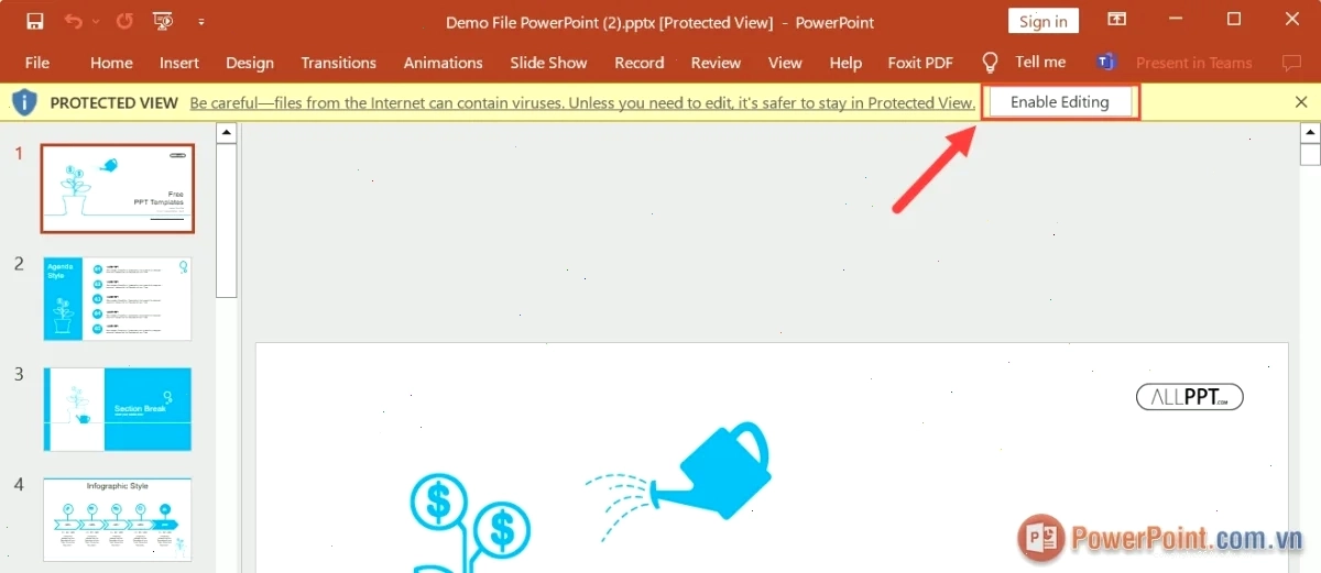Cách sửa lỗi PowerPoint không chỉnh sửa được do bị khóa bảo vệ