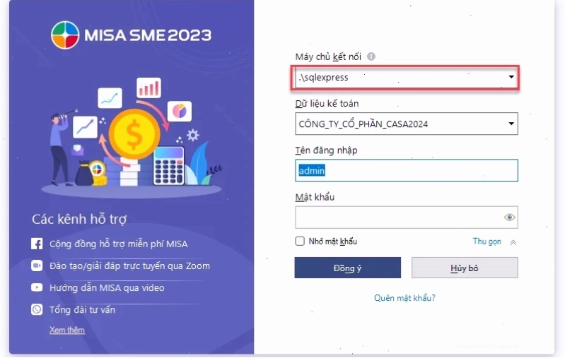 Cách sửa lỗi SQL trên MISA do chưa cài đặt SQL Server