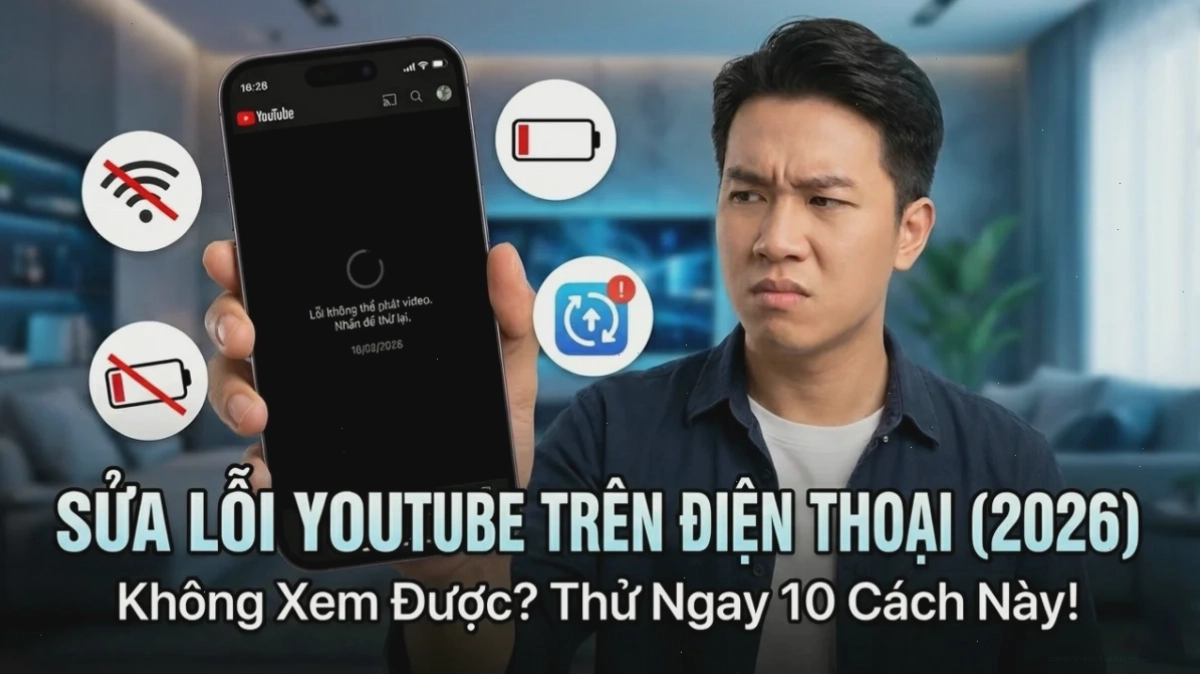 Cách sửa lỗi YouTube không chạy trên điện thoại
