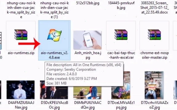 Cài đặt phần mềm All in one Runtimes để sửa lỗi 0xc00007b trên Win 10