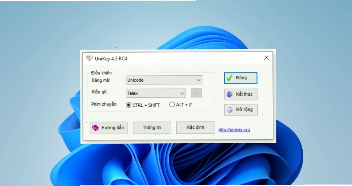 Cài đặt Unikey Unicode và Telex trên Windows 11