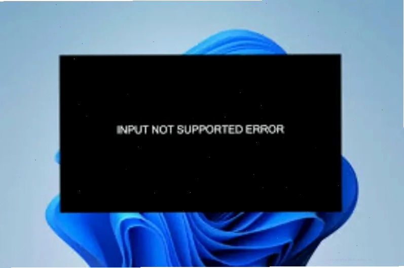 Cập nhật driver card đồ họa để sửa lỗi Input Not Supported