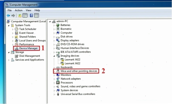 Cập nhật driver cho Mice and other pointing devices