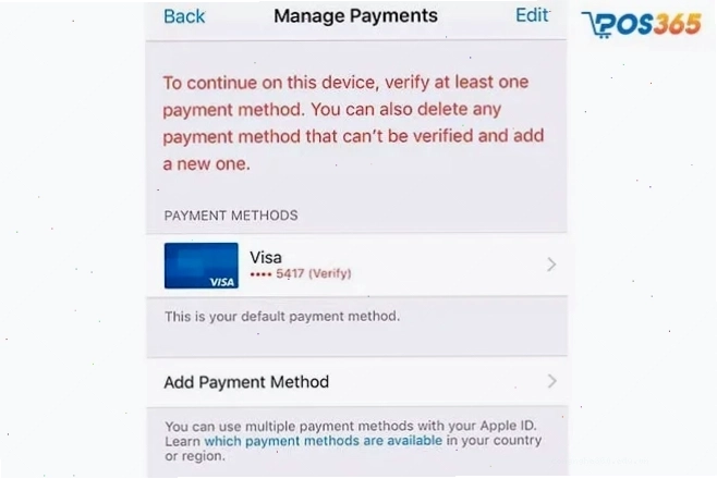 Cập nhật thông tin thanh toán trên Apple ID