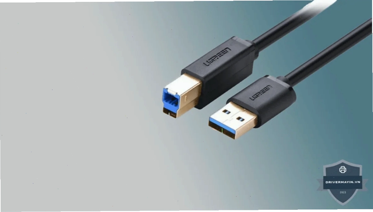 Cáp USB lỏng, hỏng hoặc cắm sai cổng gây lỗi máy in Canon 2900