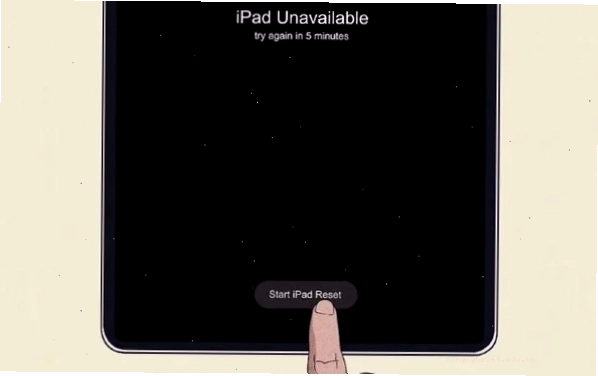 Chọn Bắt đầu đặt lại iPad