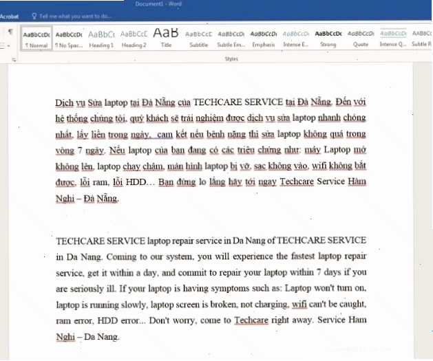 Chọn ngôn ngữ kiểm tra chính tả trong Word trên điện thoại