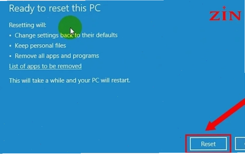Dấu hiệu nhận biết lỗi recovery win 10 trên màn hình máy tính