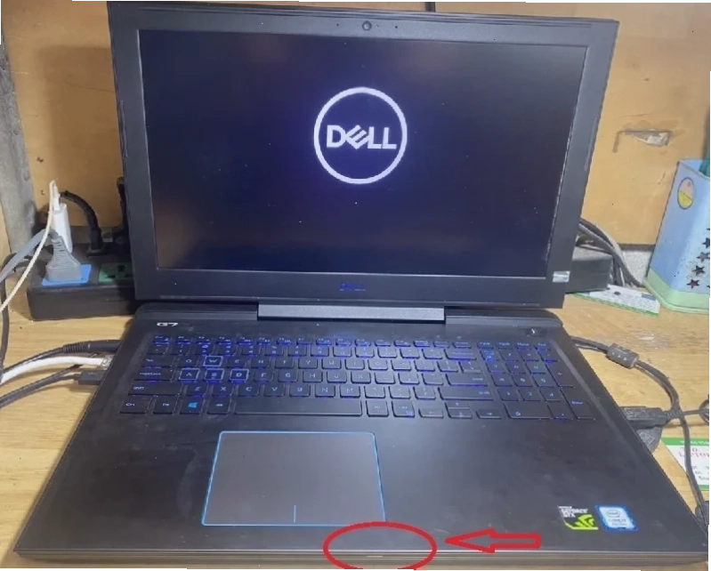 đèn trên laptop dell