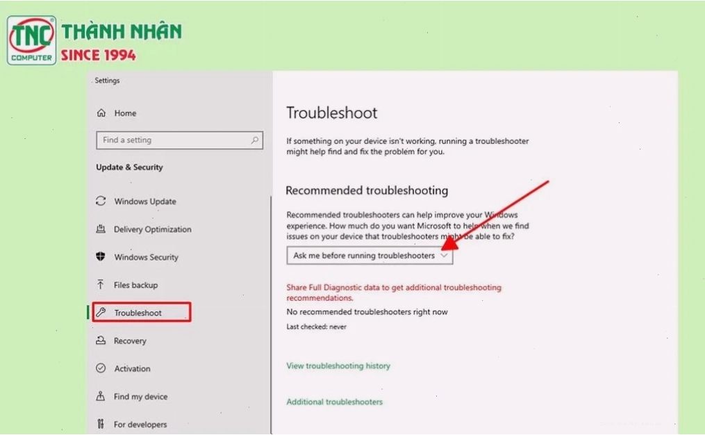 Fix lỗi màn hình xanh win 10