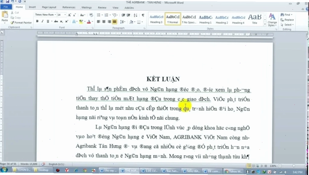 Font chữ trên văn bản bị lỗi định dạng khiến bạn không thể đọc được