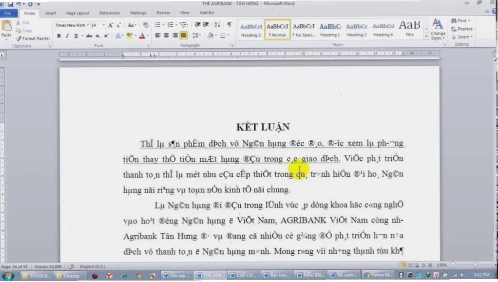Font chữ trên văn bản bị lỗi định dạng khiến bạn không thể đọc được
