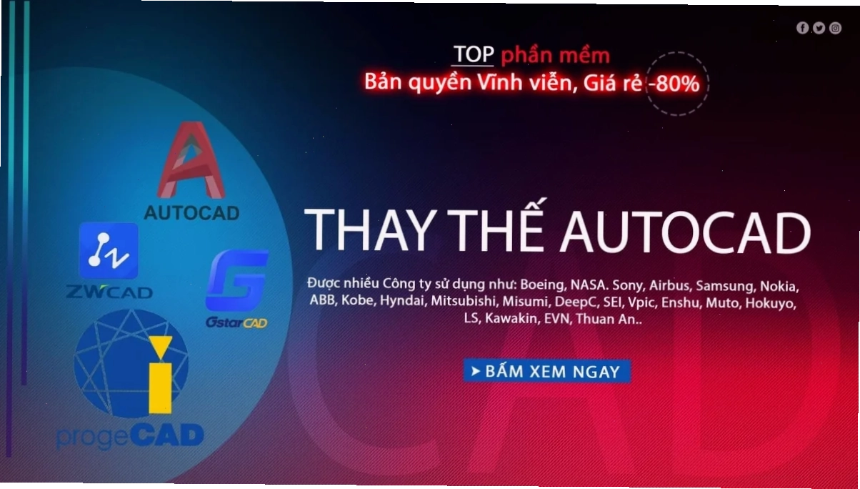 Giải pháp phần mềm thay thế AutoCAD chi phí hợp lý