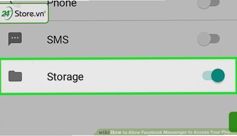 Giải phóng dung lượng cho điện thoại để sửa lỗi Messenger