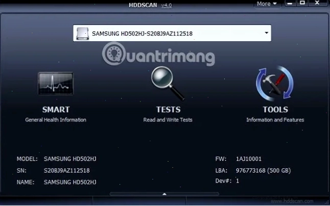 GSmartControl phân tích lỗi ổ cứng SSD