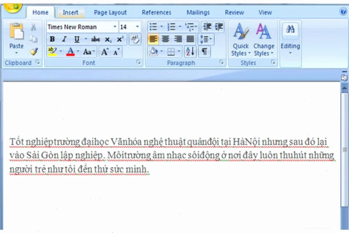 Hoàn thành sửa lỗi dính chữ ở Word