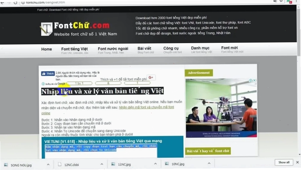 Hướng dẫn các bước sửa lỗi phông chữ online với Fontchu.com