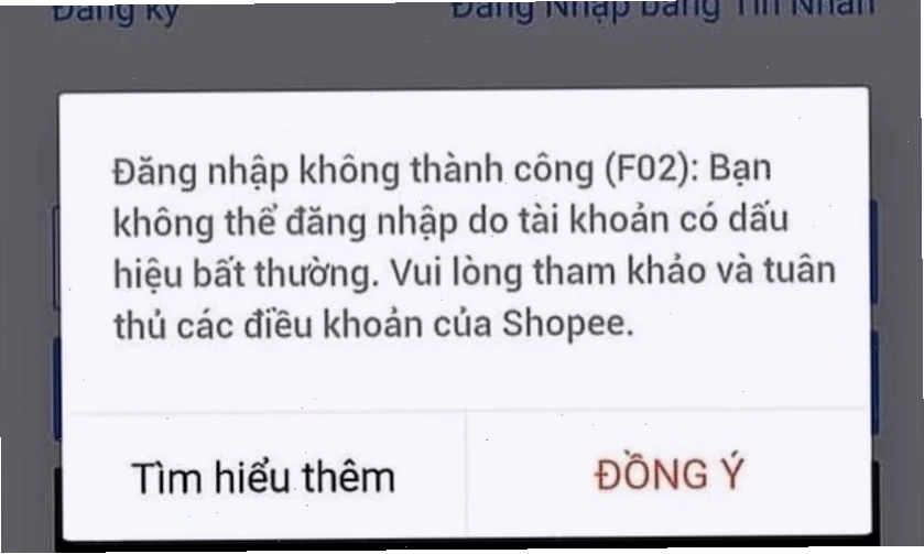 Hướng dẫn cách sửa lỗi f02 shopee hiệu quả