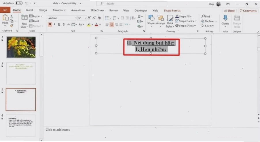 Hướng dẫn cách sửa lỗi font chữ trong Powerpoint
