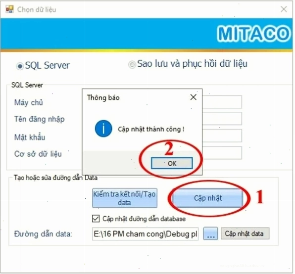 HƯỚNG DẪN LẤY LẠI DỮ LIỆU CŨ KHI CÀI LẠI PHẦN MỀM MITAPRO NEW