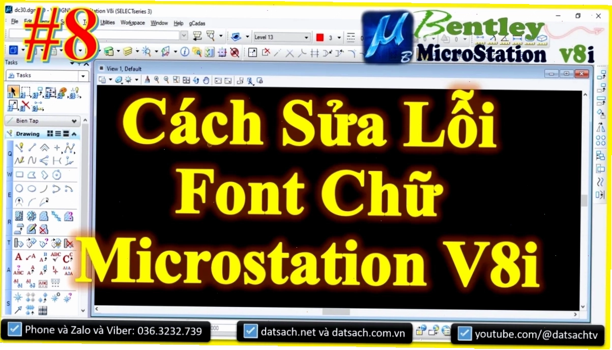 Hướng dẫn sửa lỗi font chữ tiếng Việt trong Microstation V8i