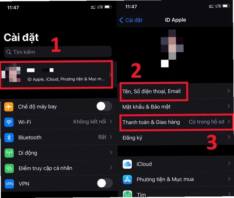 Kiểm tra các thông tin ID Apple Kiểm tra các thông tin ID Apple