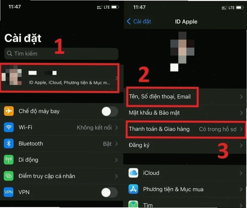 Kiểm tra các thông tin ID Apple để khắc phục lỗi tải ứng dụng