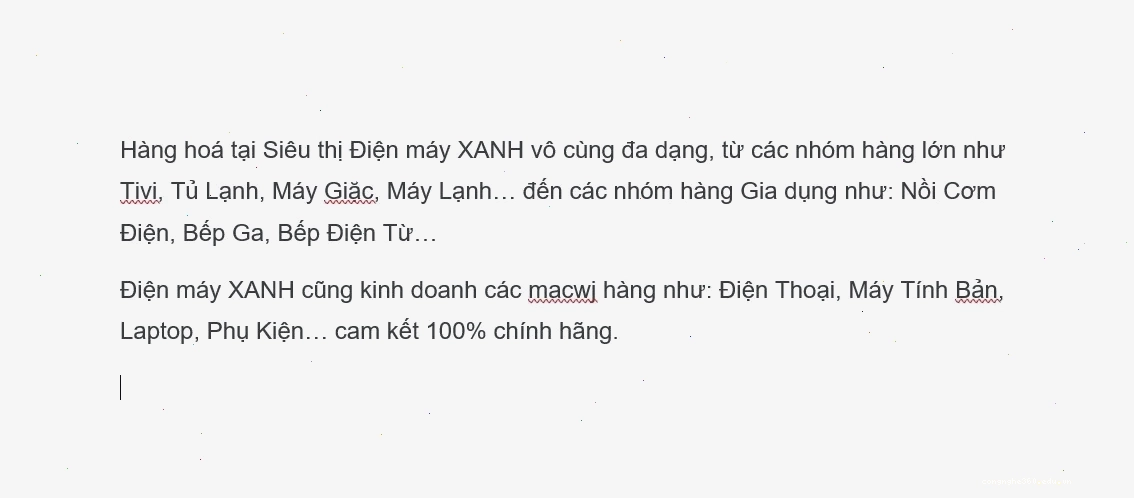 Kiểm tra chính tả với Word