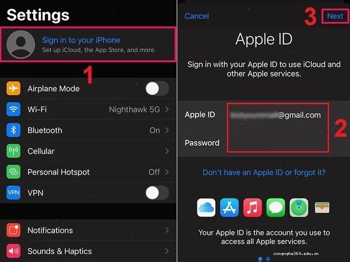 Kiểm tra kết nối Internet để sửa lỗi quá 3 lần tạo tài khoản icloud