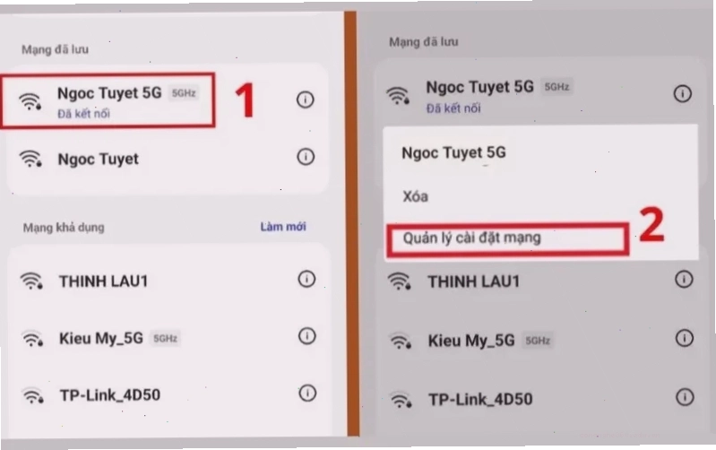 Kiểm tra lại kết nối mạng