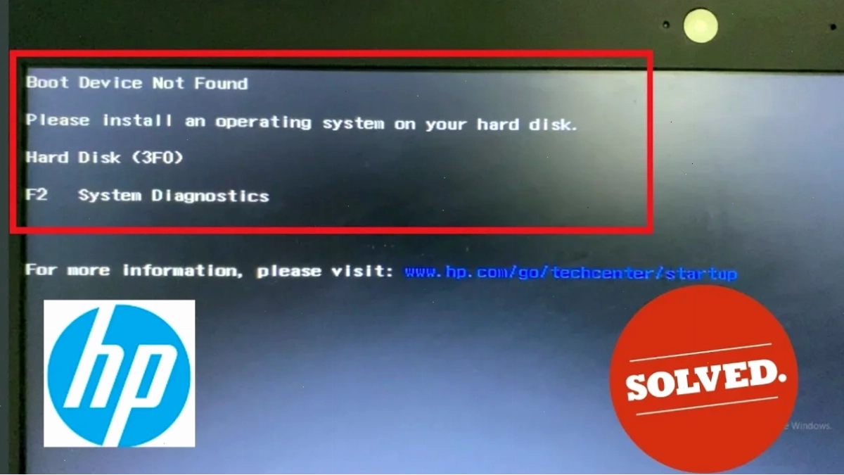 Kiểm tra lỗi boot device not found hard disk (3f0) bằng công cụ HP
