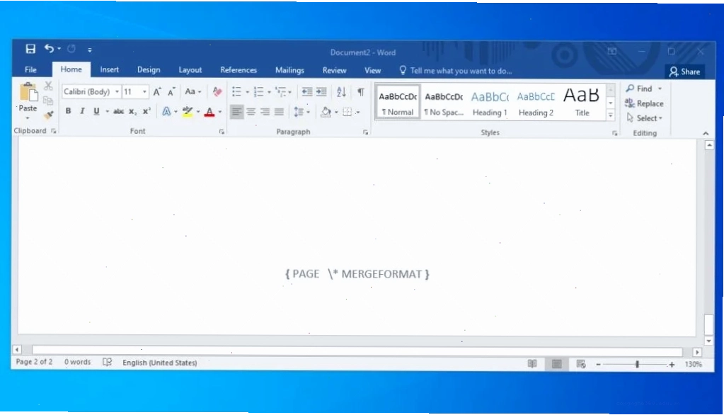 Lỗi đánh số trang không hiện số chỉ hiện chữ Page