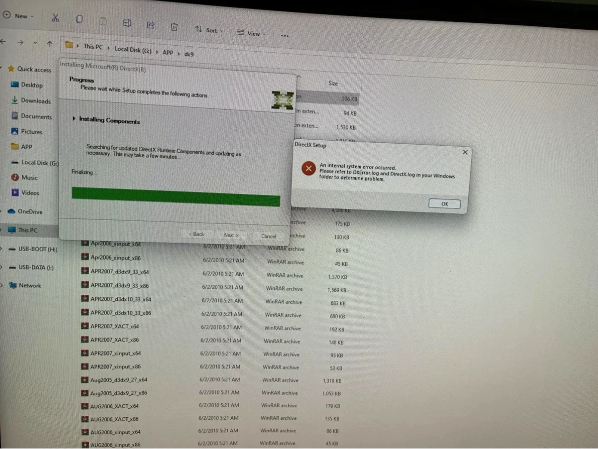 Lỗi DirectX failed to initialize trên Windows 10