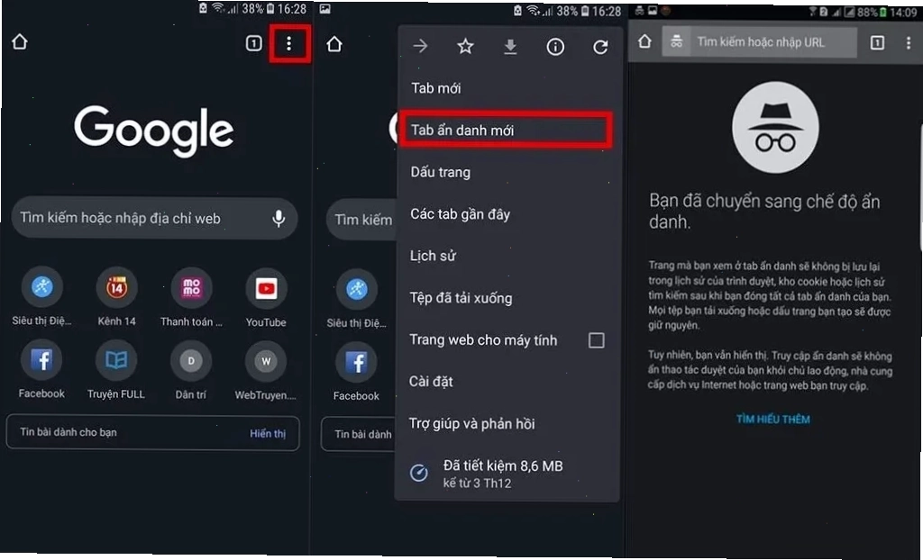 Lời khuyên sửa lỗi kết nối riêng tư