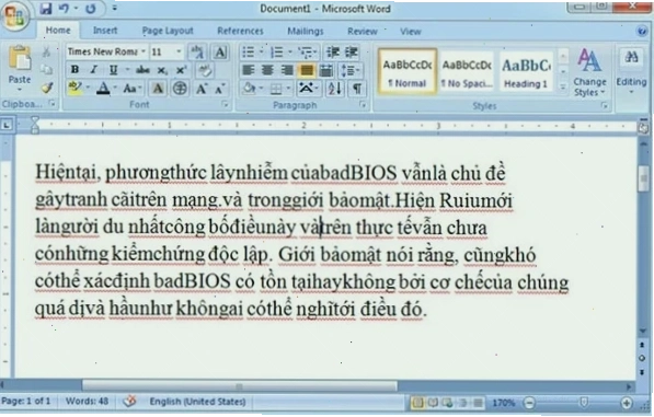 Lỗi máy tính của bạn cài đặt thiếu font chữ