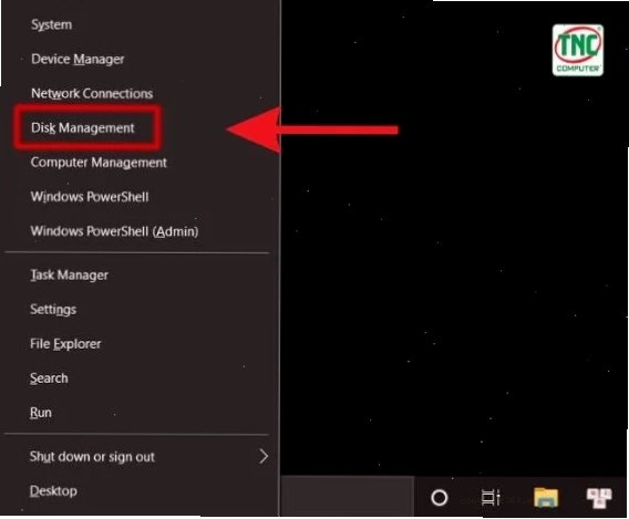 Mở Disk Management để sửa lỗi không Extend Volume được ổ C Win 10
